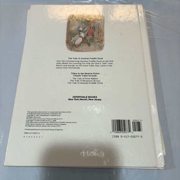 Beatrix Potter Authorized Jemma Puddle-Duck, Peter Rabbit, Benjamin Bunny - Picture 5 of 7